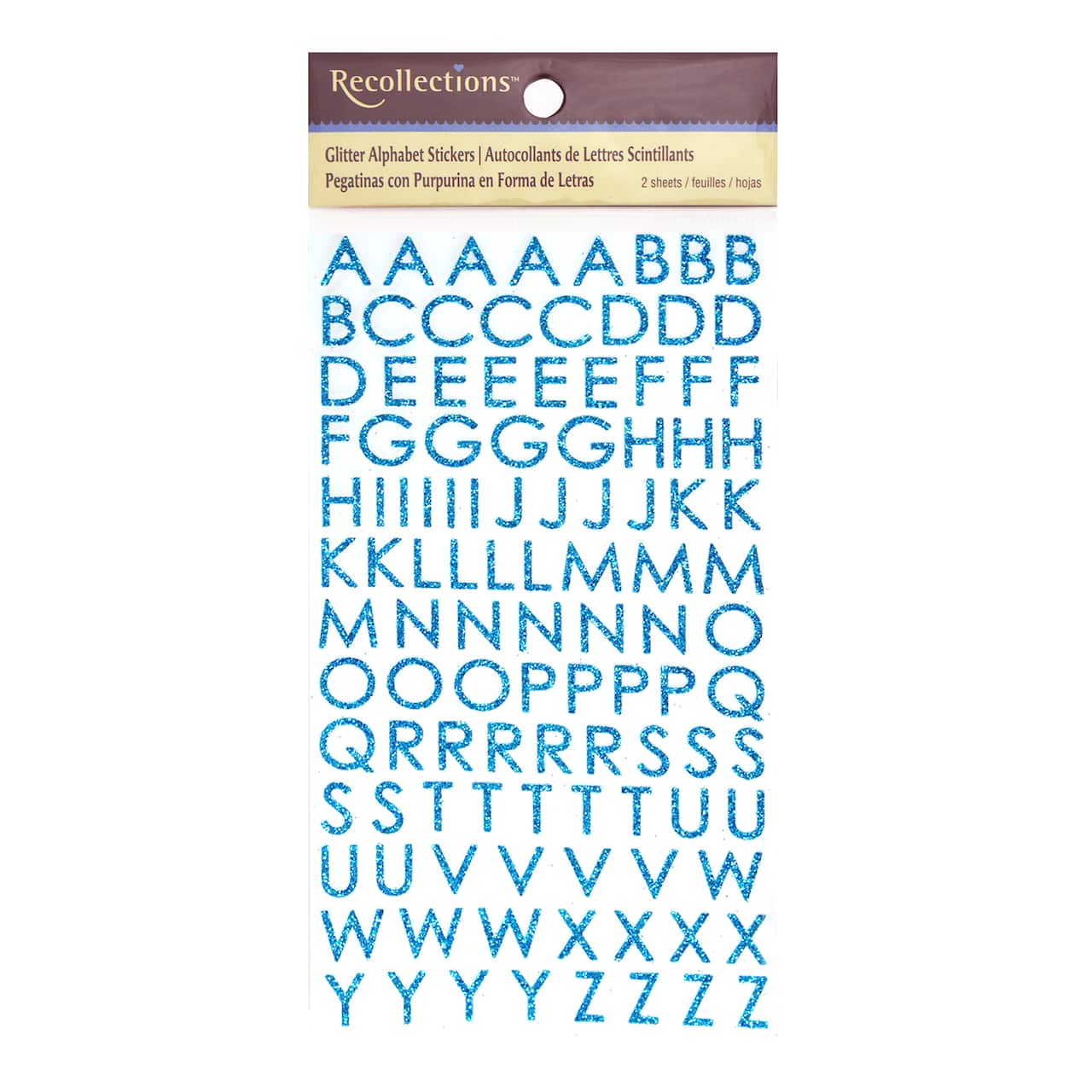 Glitter Block Alphabet Stickers by Recollections&#x2122;